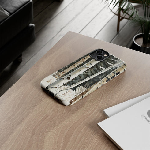 Winter Aspen Trunks - Impact Resistant Phone Case